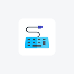 ErgoType Your Gateway to Effortless Precision Flat Icon
