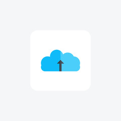 Upload Elevate Your Data to the Cloud Flat Icon