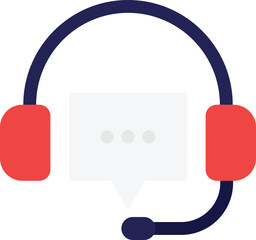 support  Vector Flat Icon Illustration