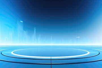 Abstract technology hud interface hologram elements neon lights, circle percent vitality innovation on hi tech future design. Generative AI