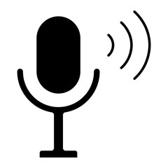 microphone glyph 