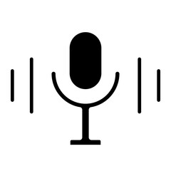 microphone glyph 