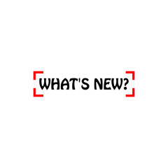 What's new icon isolated on transparent background