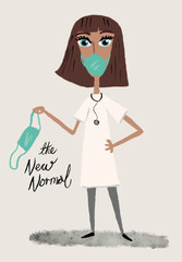 covid pandemic related illustration