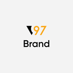 w 97 monogram logo design