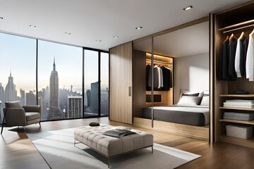 luxury apartment suite lounge generated AI