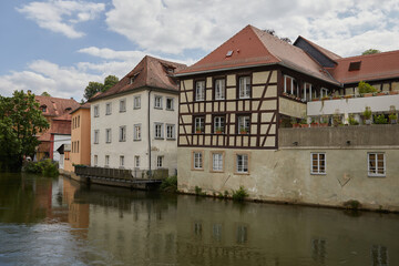 Fototapeta na wymiar Bamberg German Bavarian City River