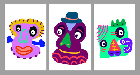 Colorful abstract ethnic pattern illustration for summer holiday banner and poster