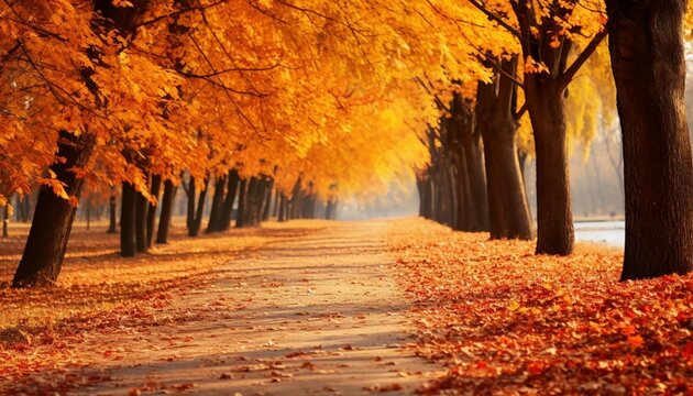 Beautiful autumn landscape, nature backgrund