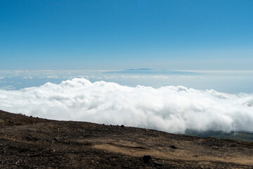 La Orotava valley from viewpoint aerial view in Tenerife island Canary islands Spain