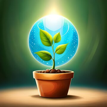 ai wordl and plant