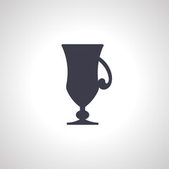 Trophy cup isolated icon. winner cup icon
