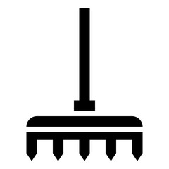  Agriculture, Farm, Farming, Garden, Rake, Tool, Work Glyph Icon