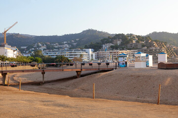 Fototapeta na wymiar Morning Glimpse of Touristic Tossa De Mar Coastal Town