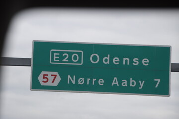 Road in Denmark to Odense