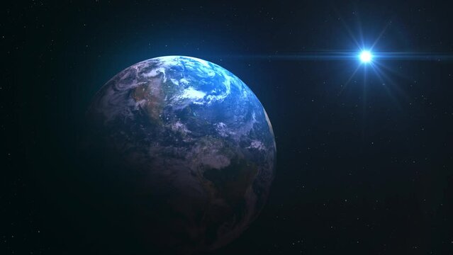 Realistic Earth Globe Animation with Seamless Loop
