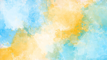 Abstract colorful watercolor for horizontal background designed with earth tone watercolor background. Watercolor paint like gradient background.	