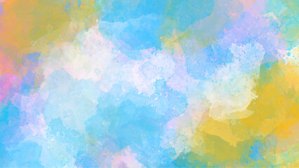 Abstract colorful watercolor for background. Watercolor texture and creative paint gradients. Abstract watercolor light background. Abstract pastel color watercolor for background. 