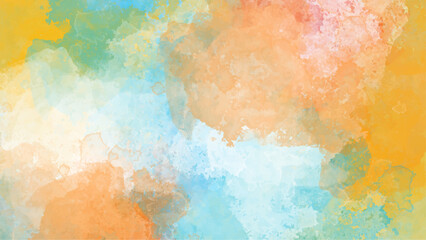 Abstract colorful watercolor for background. Watercolor texture and creative paint gradients. Abstract watercolor light background. Abstract pastel color watercolor for background. 