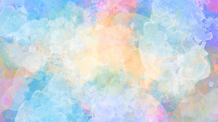Abstract colorful watercolor for background. Delicate childish romantic colors watercolor background. Watercolor texture.  Abstract watercolor light background. watercolor paint background design.
