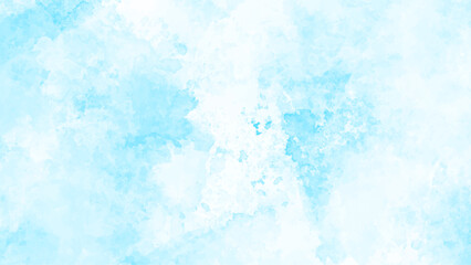 blue sky and clouds, abstract watercolor background. Abstract Watercolor shades blurry and defocused Cloudy Blue Sky Blue watercolor background for design.