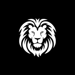Naklejka premium Lion - Minimalist and Flat Logo - Vector illustration