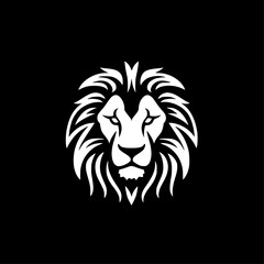 Lion - Minimalist and Flat Logo - Vector illustration
