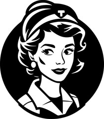 Nurse - High Quality Vector Logo - Vector illustration ideal for T-shirt graphic