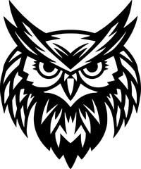 Fototapeta premium Owl - Minimalist and Flat Logo - Vector illustration