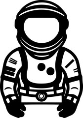 Naklejka premium Astronaut | Black and White Vector illustration