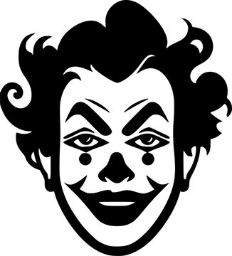 recommend clip art: Clown - High Quality Vector Logo - Vector illustration ideal for T-shirt graphic