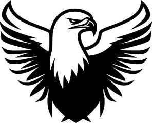 Eagle - Minimalist and Flat Logo - Vector illustration