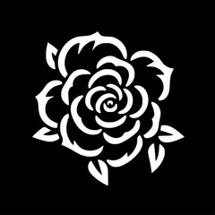 Flower | Minimalist and Simple Silhouette - Vector illustration