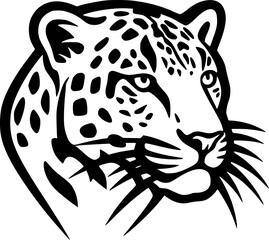 Leopard | Minimalist and Simple Silhouette - Vector illustration