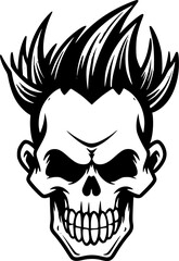 Fototapeta premium Skull - Minimalist and Flat Logo - Vector illustration