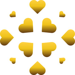 golden love ornament