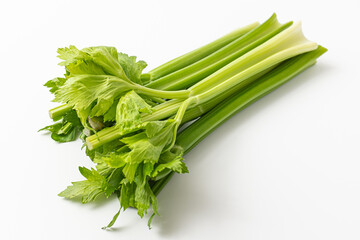 Celery on a white background