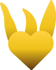 golden love ornament