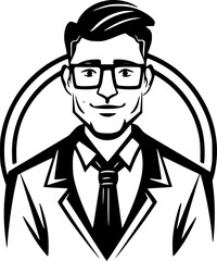 Teacher - High Quality Vector Logo - Vector illustration ideal for T-shirt graphic