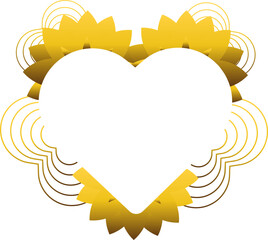 golden love ornament