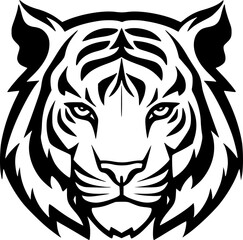 Fototapeta premium Tiger | Minimalist and Simple Silhouette - Vector illustration