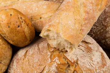 Close-up of traditional bread