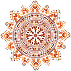 ornamental round ornament mandala vector