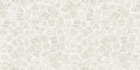 Hand drawn abstract seamless pattern, ethnic background, simple style - great for textiles, banners, wallpapers, wrapping - vector design