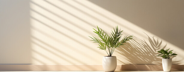 plant in a vase against a light beige wall, legal AI