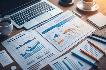 Obraz premium business still life with documents