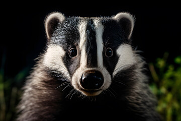 A Badger portrait, wildlife photography