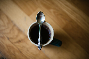 coffee cup and spoon