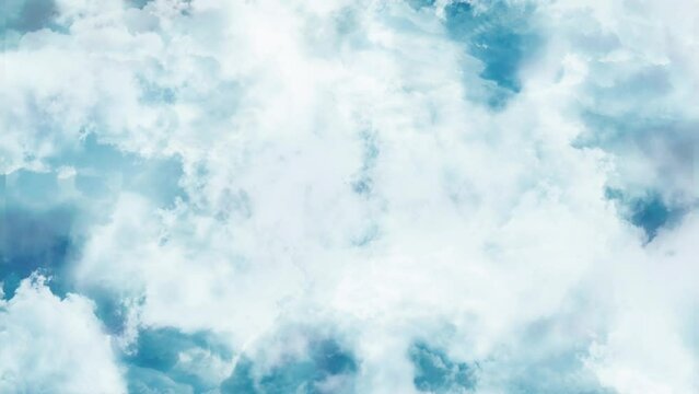 Realistic Moving Clouds on Sky Animation with Seamless Loop
