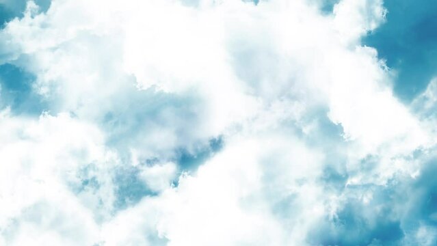 Realistic Moving Clouds on Sky Animation with Seamless Loop

